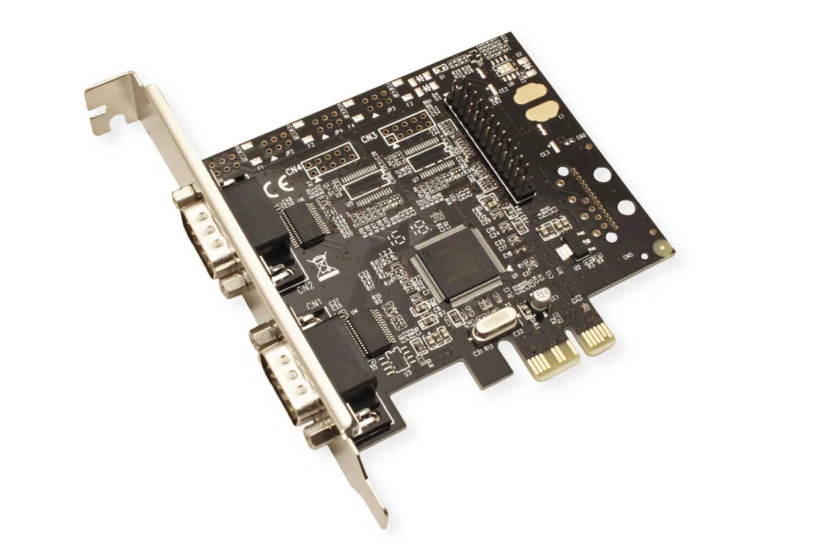 VALUE PCI-Express-Karte, 2X Seriell RS232, D-Sub 9, 1x Parallel EPP/ECP