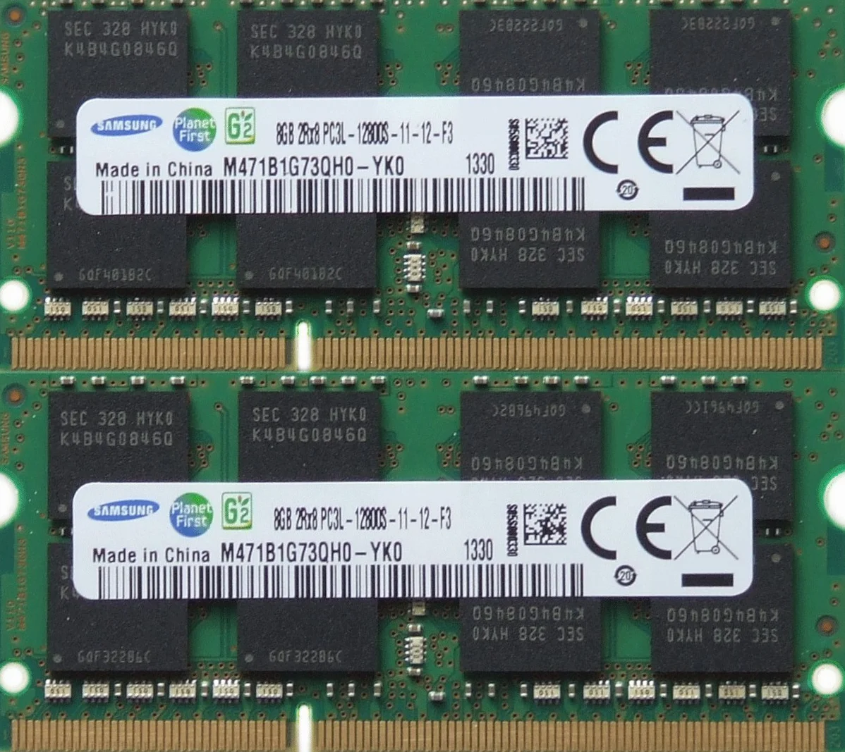 Samsung ram Memory Upgrade DDR3 PC3 12800, 1600MHz, 204 PIN, SODIMM for 2012 Apple MacBook Pro's, 2012 iMac's, and 2011/2012 Mac Mini's (16GB kit (2 x 8GB))