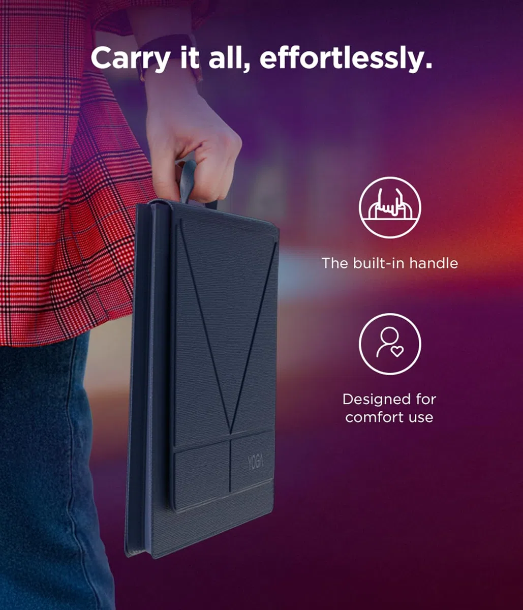 Lenovo Yoga Tote Sleeve | Flexibel Laptophülle 16 Zoll | Schlank und Leicht | Farbe Cosmic Blau