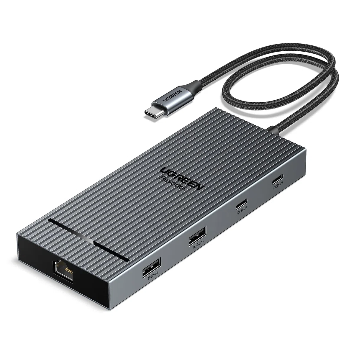 UGREEN Revodok Pro 2102 10Gbps USB C Hub 2 HDMI Ethernet Adapter USB C Docking Station Dual 4K@60Hz Display mit USB 3.2 Ports, PD 100W Schnellladen, SD/TF Kartenleser