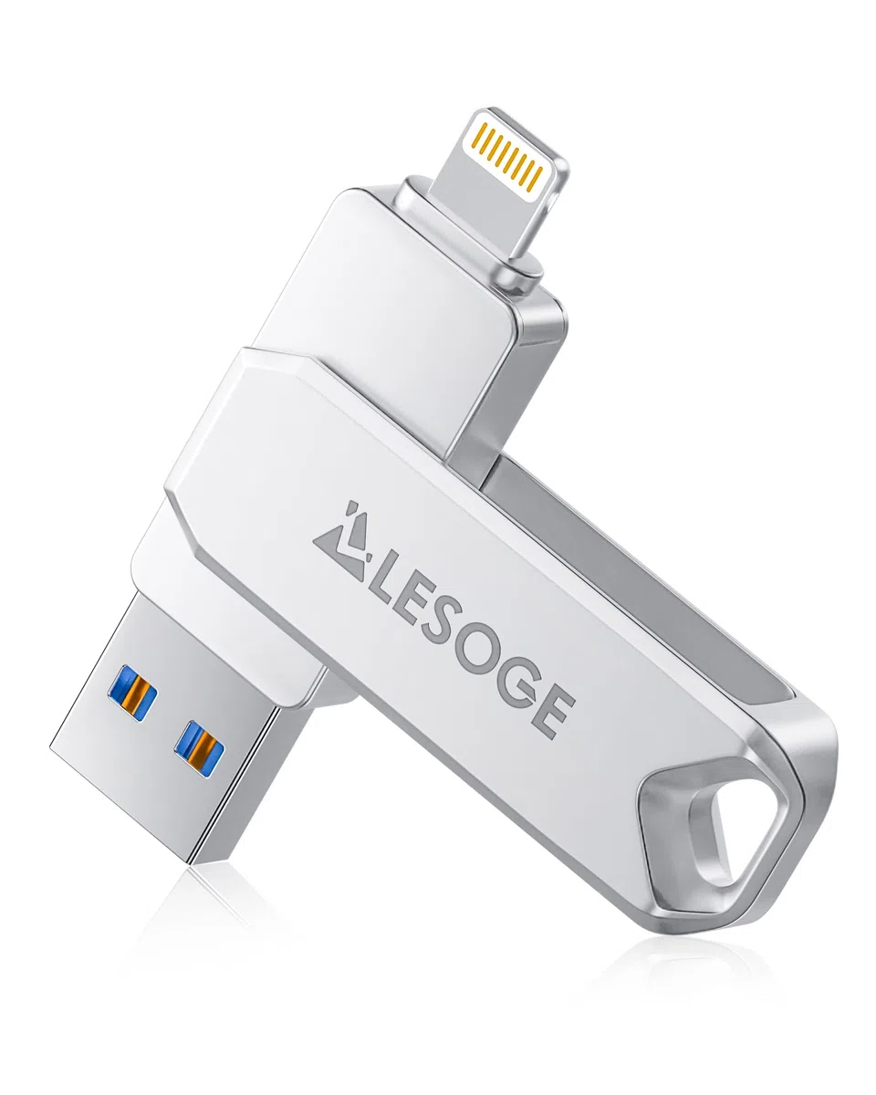 MFi Zertifizierter USB Stick 128GB für iPhone,3 in 1 USB Speicherstick USB 3.0 USB-Flash-Laufwerk, Externer Speichererweiterung Fotostick,USB C Stick für iPhone/iPad/Android/PC/Mac
