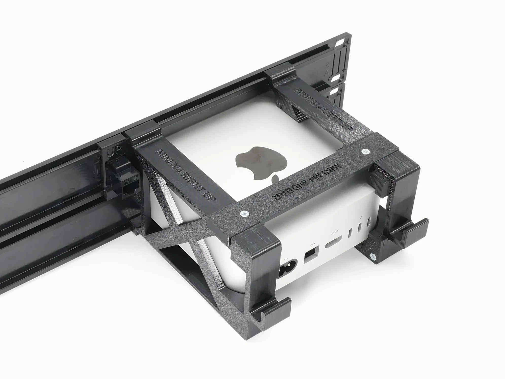 Rack Mount for 3X Apple Mac mini M4 with Remote on/Off Button no keystones
