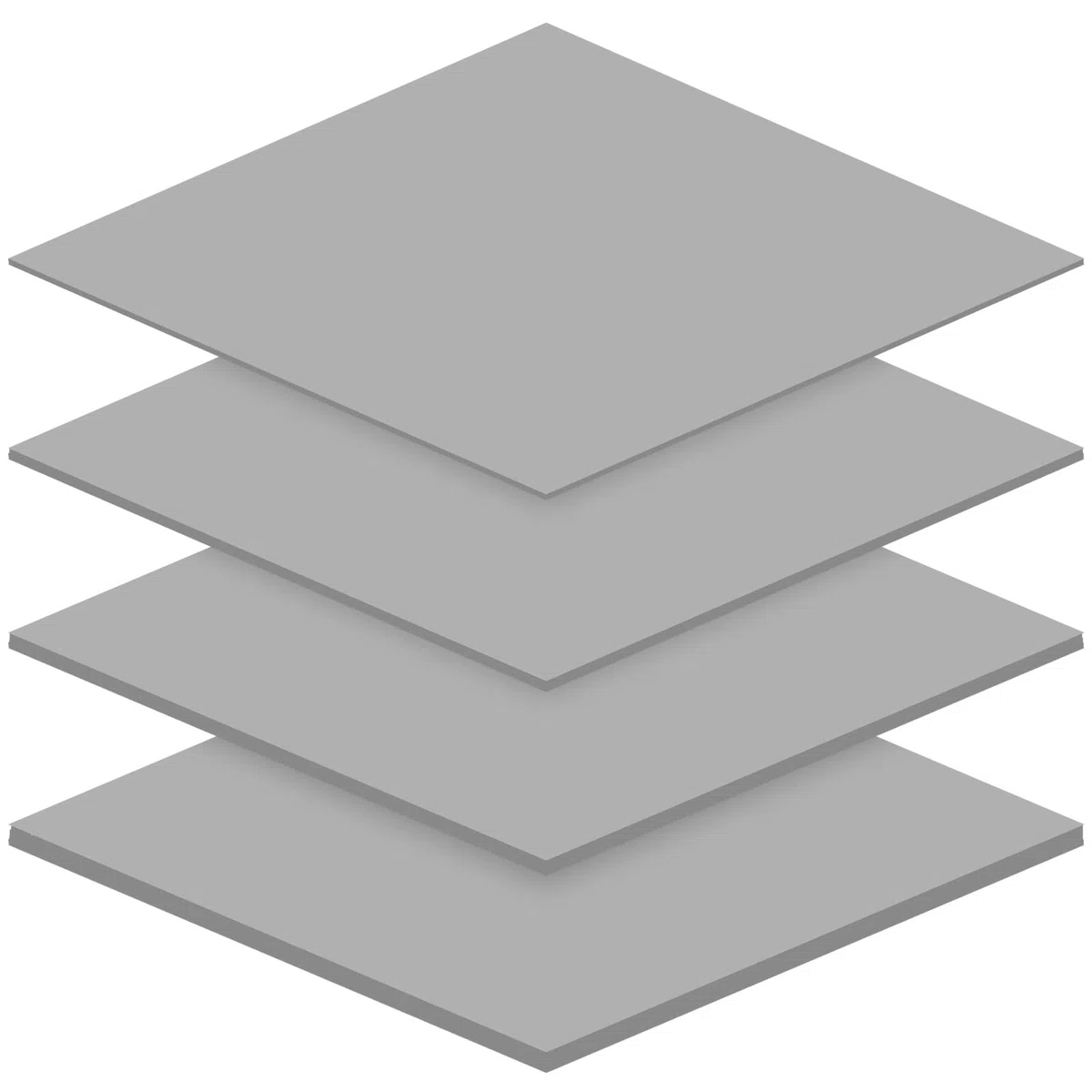 4-Pack 12,8 W/mK Wärmeleitpads, 100 x 100 x 0,5mm/1mm/1,5mm/2mm Silikon Thermal Pads, Performance Thermal Pad Wiederverwendbar Wärmeleitend Silikon Pad für PC-Laptop-Kühlkörper, CPU, GPU, Kühler
