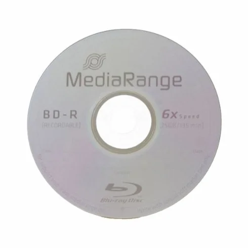 Blu-ray Disc Mediarange BD-R 25 GB, 6x Speed in Cakebox 50 Stück