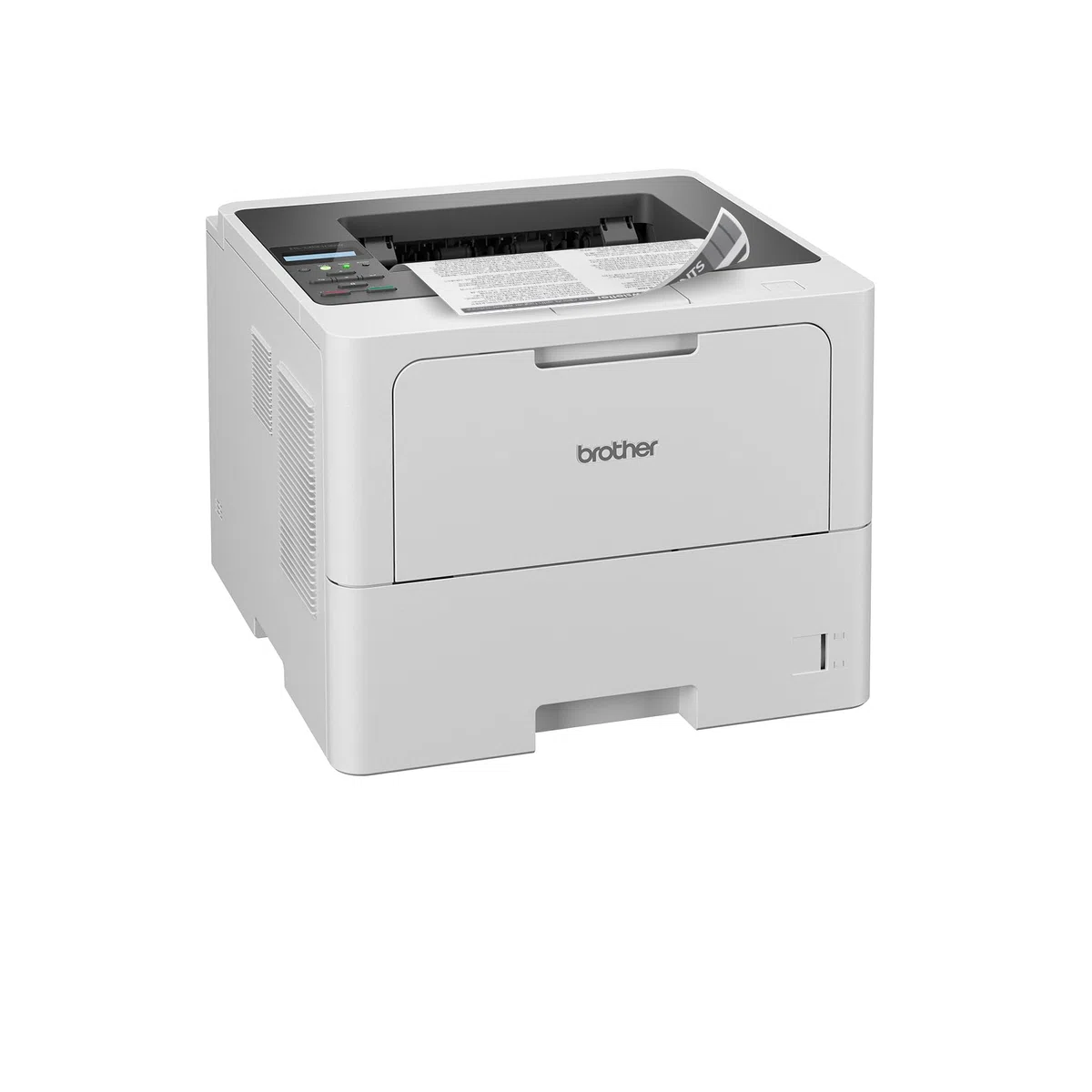 Brother HL-L6210DW Laserdrucker schwarz weiß (A4, 50 Seiten/Min., 1.200x1.200 DPI, LAN, WLAN, Duplex, 520 Blatt Papierkassette) weiß/grau
