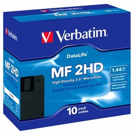 10er-Pack Disketten MF2HD VERBATIM (Formatiert)