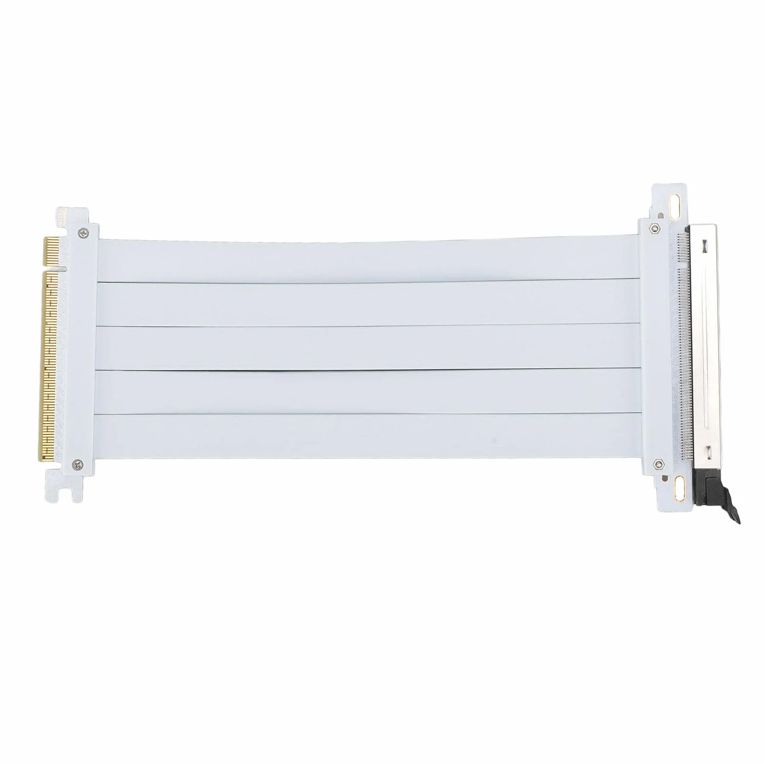 GPU PCIE 5.0 Riser -Kabel Langlebige GPU -Verlängerungskabel Kabel Adapter für AI Anwendungen und Wasserkühlsysteme PCB WEISE (20 cm)
