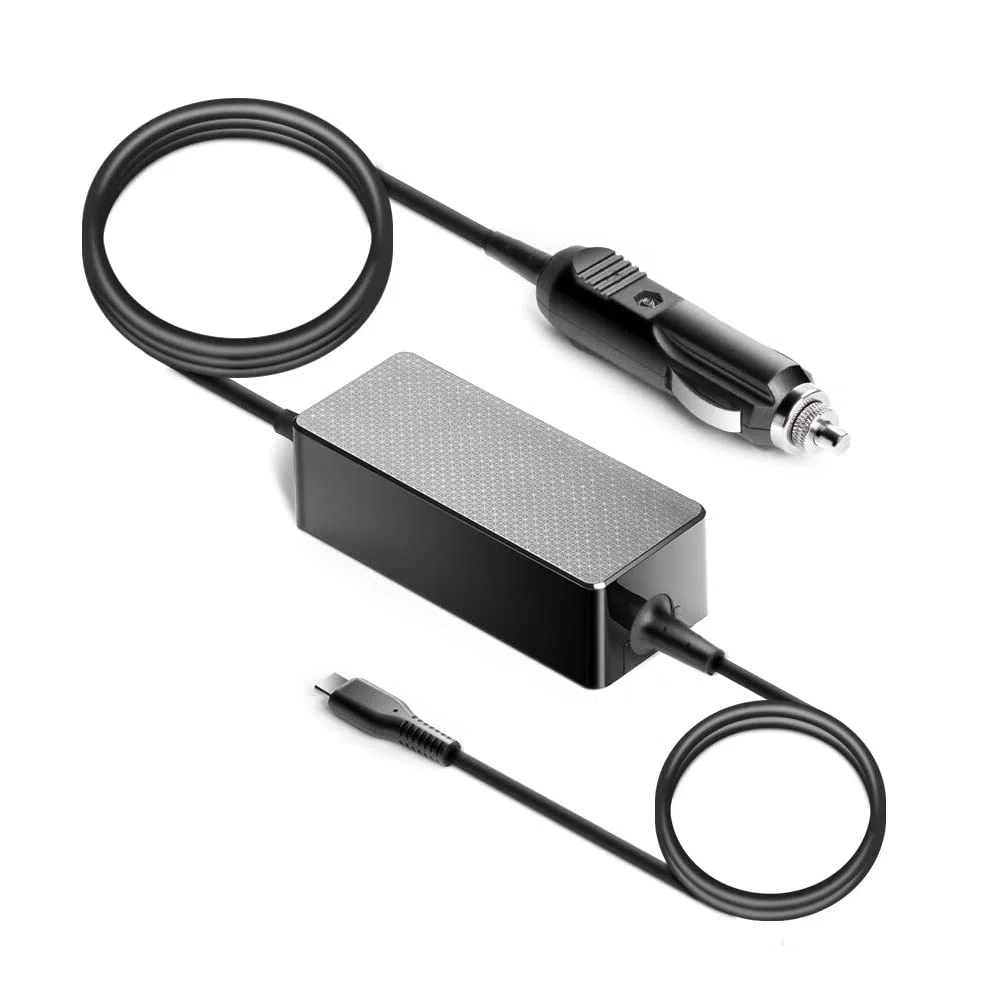 HKY 100W 90W DC 12V-24V KFZ USB C Netzteil, Type C Auto Ladegerät Adapter für Microsoft Surface Pro 9, Microsoft Surface Pro 11, Microsoft Surface book 4, Microsoft Surface Dock Type C kabel 2,6 Meter