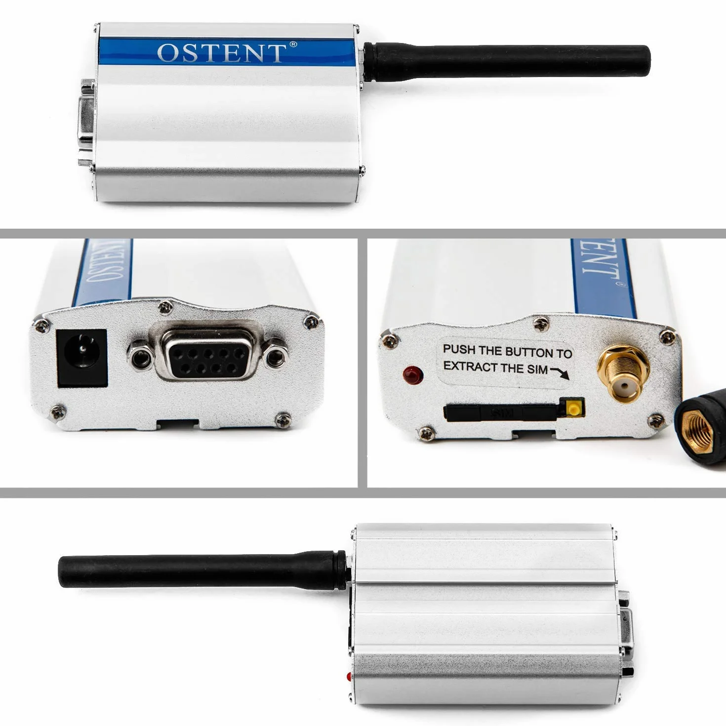 OSTENT GSM Modem mit Wavecom Q2303A Modul COM/RS232/serielle Schnittstelle AT Befehle SMS Sprachanruf EU Steckernetzteil
