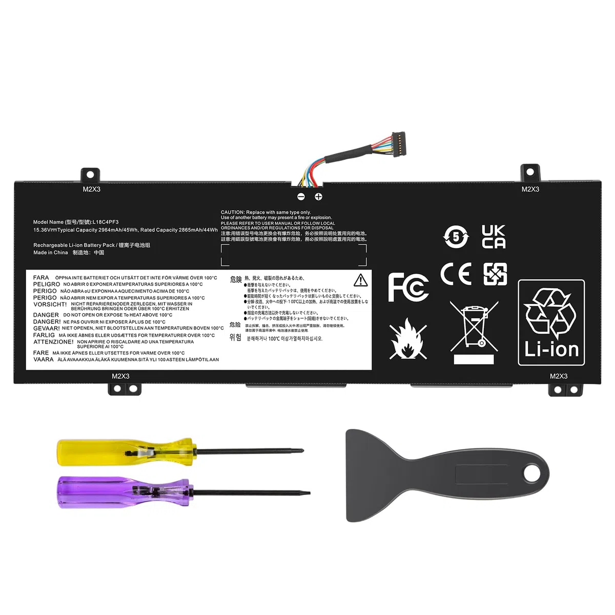ASUNCELL 15.36V/45Wh L18C4PF3 Laptop Akku für Lenovo Ideapad C340-14API C340-14IML C340-14IWL S540-14API S540-14IML S540-14IML Touch, L18C4PF3 L18M4PF4 L18M4PF3 L18C4PF4