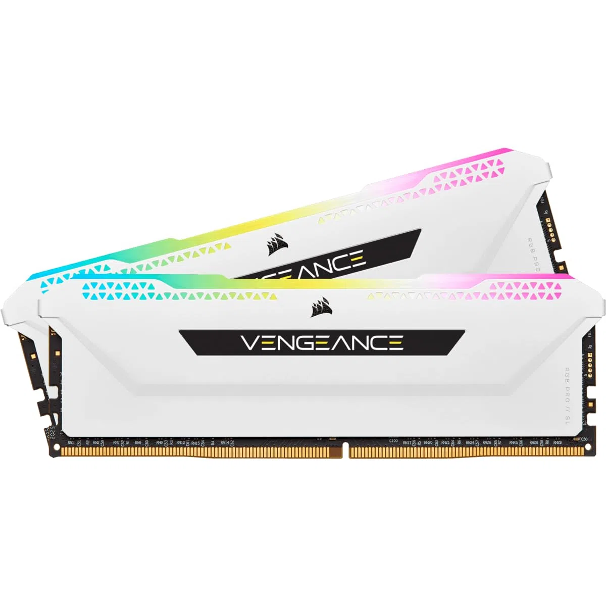 Corsair Vengeance RGB PRO SL 32GB (2x16GB) DDR4 Bis zu 3200MHz (PC4-25600) C16 1.35V Desktop Memory - Weiß