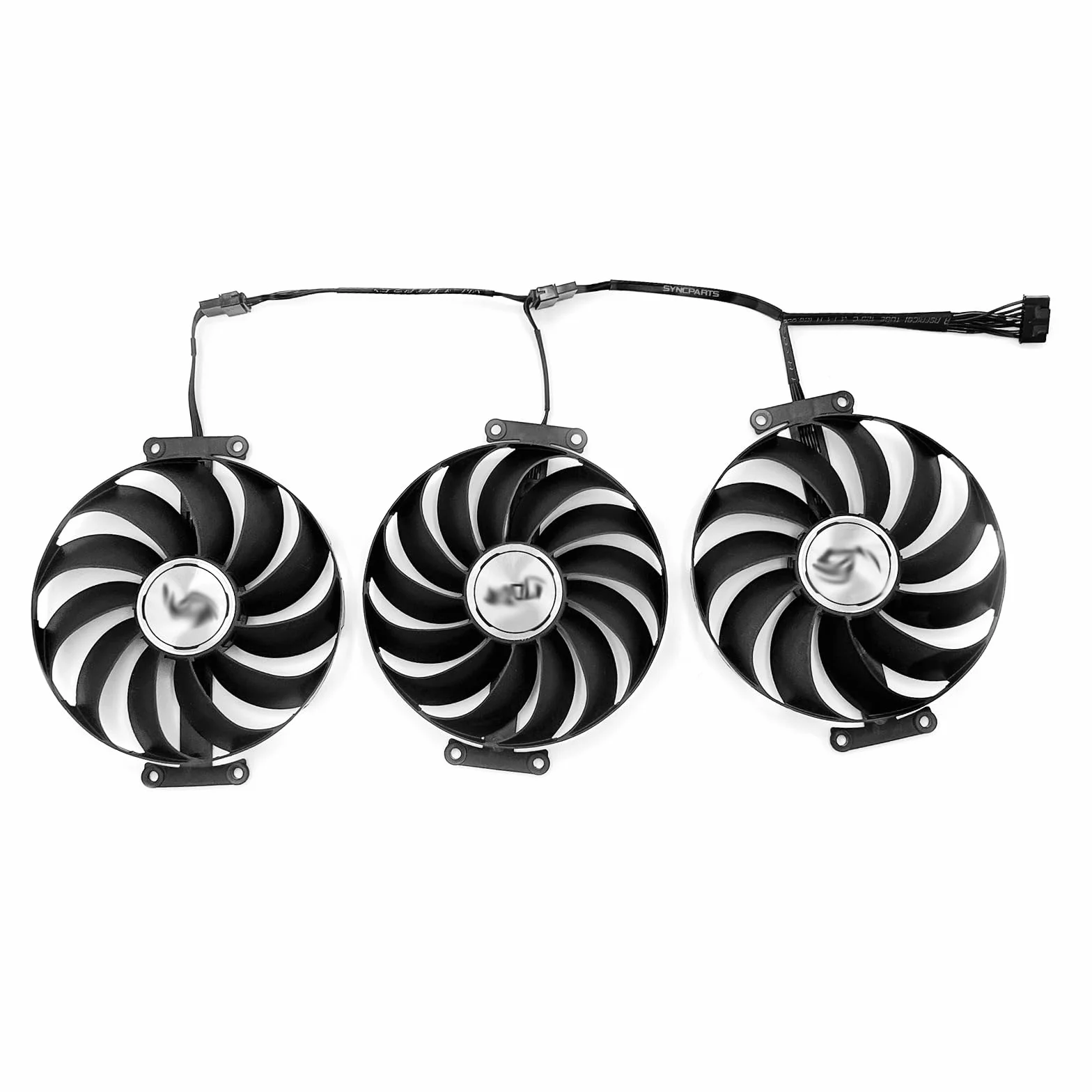 SISS Grafikkartenlüfter 95mm T129215SU / CF1010U12S / CF1010U12D für ASUS ROG Strix GeForce RTX 3080 Ti,RTX 3070/3070 Ti 3090 RX 6900 XT 6700 XT 6800 (Set, 3Stk. Pack)