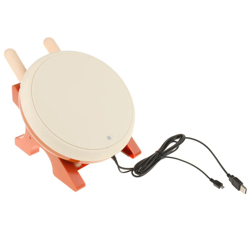 dolity Taiko Taiko-Trommel no tatsujin Controller Taiko Instrument + Stab und Halterung für Sony PS4 Slim Pro