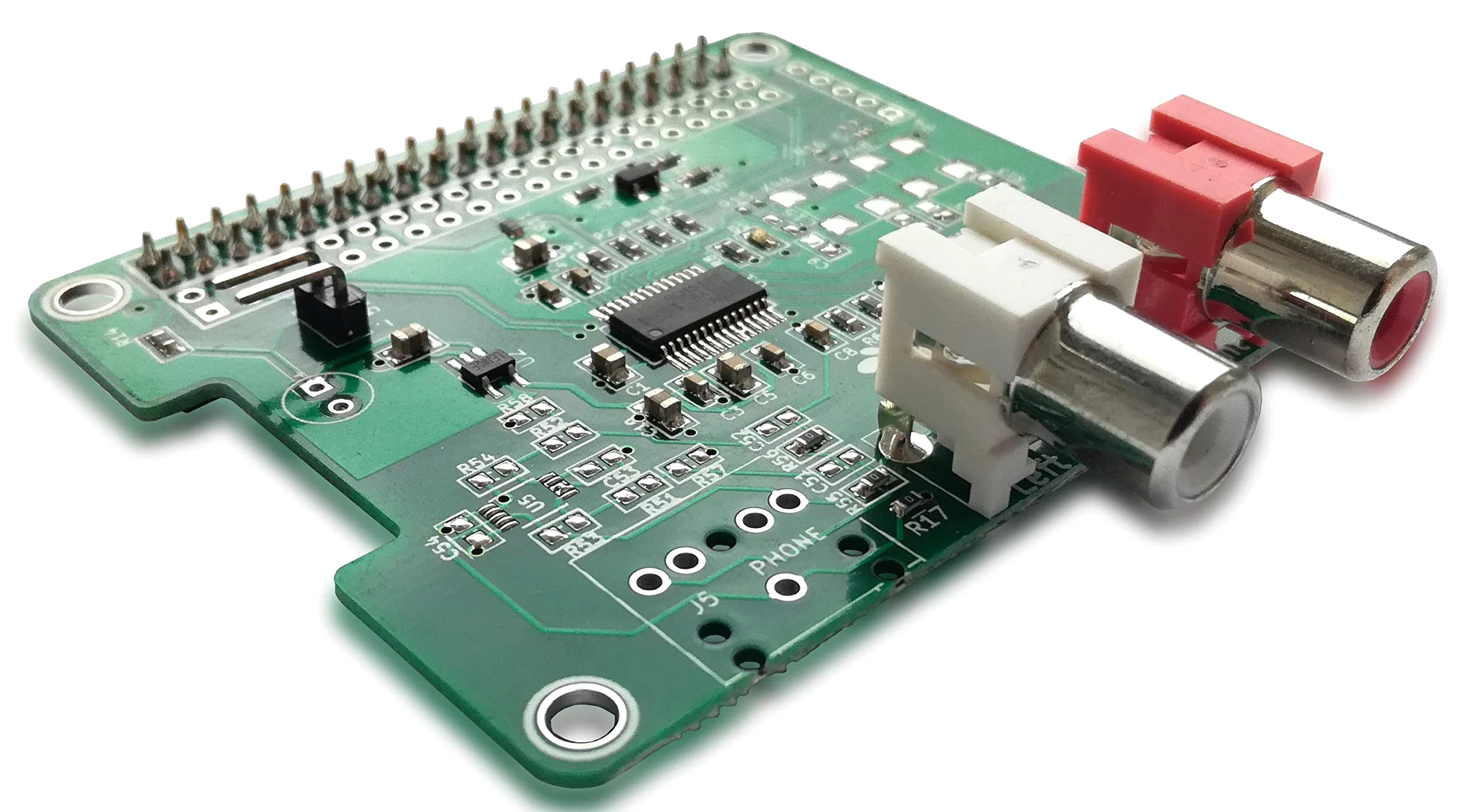 HiFiBerry DAC+ Standard RCA Version - Soundkarte für Raspberry Pi mit Cinch Anschlüssen