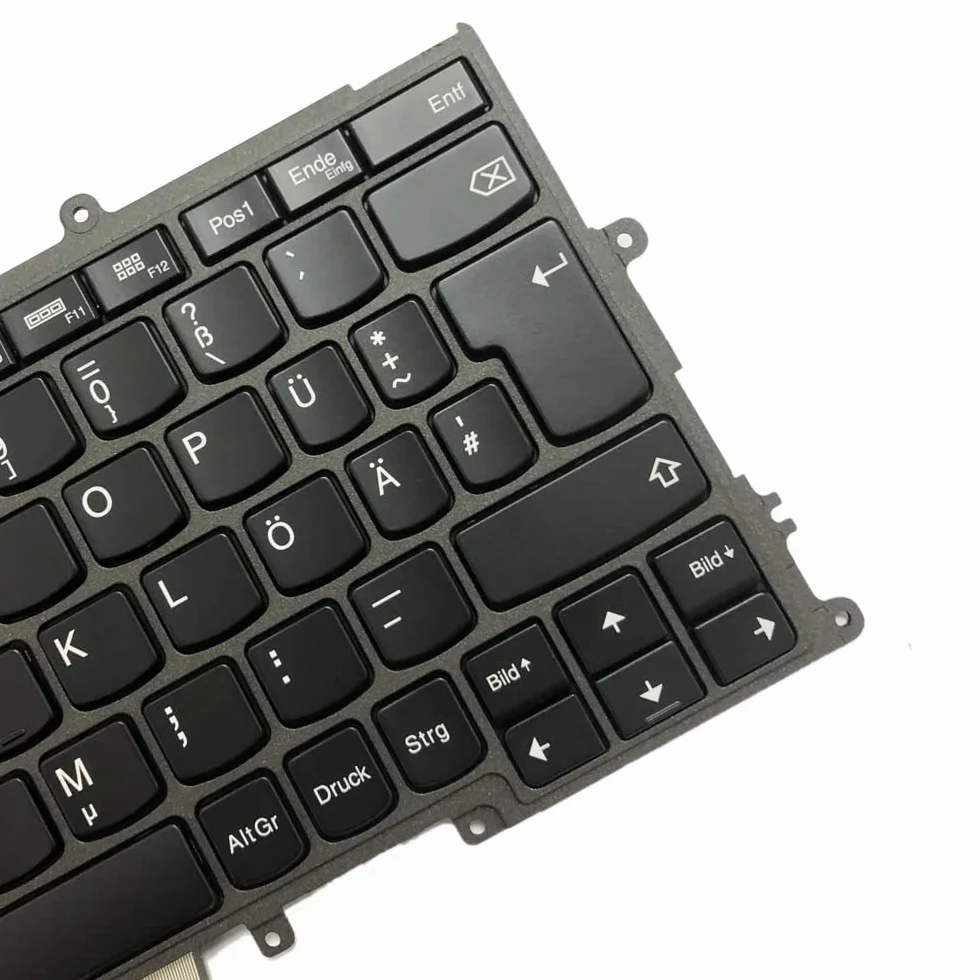 Gintai Ersatztaste Tastatur Deutsch Keyboard QWERTZ Backlit für Lenovo ThinkPad X230S, X240, X240S, X250, X260, X270, A275 04X0189 04X0227 0C43994 0C44032 CS13XBL-84D0 Backlit Hintergrundbeleuchtung