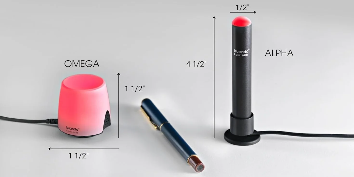 UC Omega Plus USB Statusanzeige – LED Signallicht mit Magnetbefestigung – Weniger Unterbrechungen im Büro & Homeoffice – Kompatibel mit Teams, Zoom, Webex