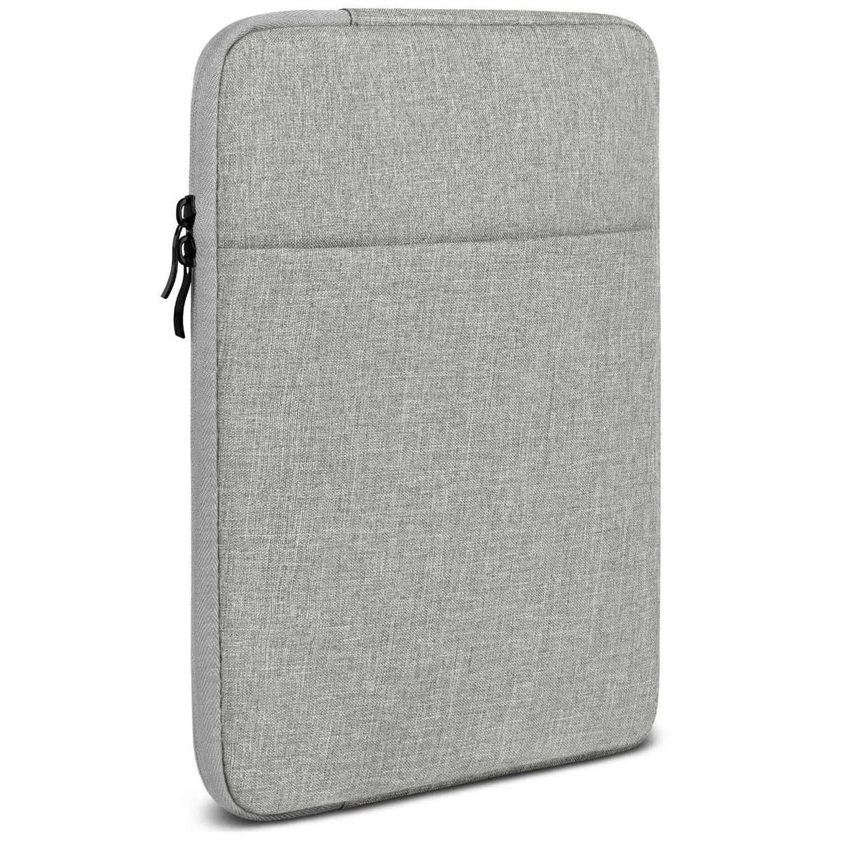 moex Dash Case für MacBook Air M4 (13 Zoll) Tasche mit Reißverschluss und Fach für Zubehör, Sleeve Laptop Hülle weich Gepolstert, Schutzhülle Minimalistisch Laptoptasche, Grau