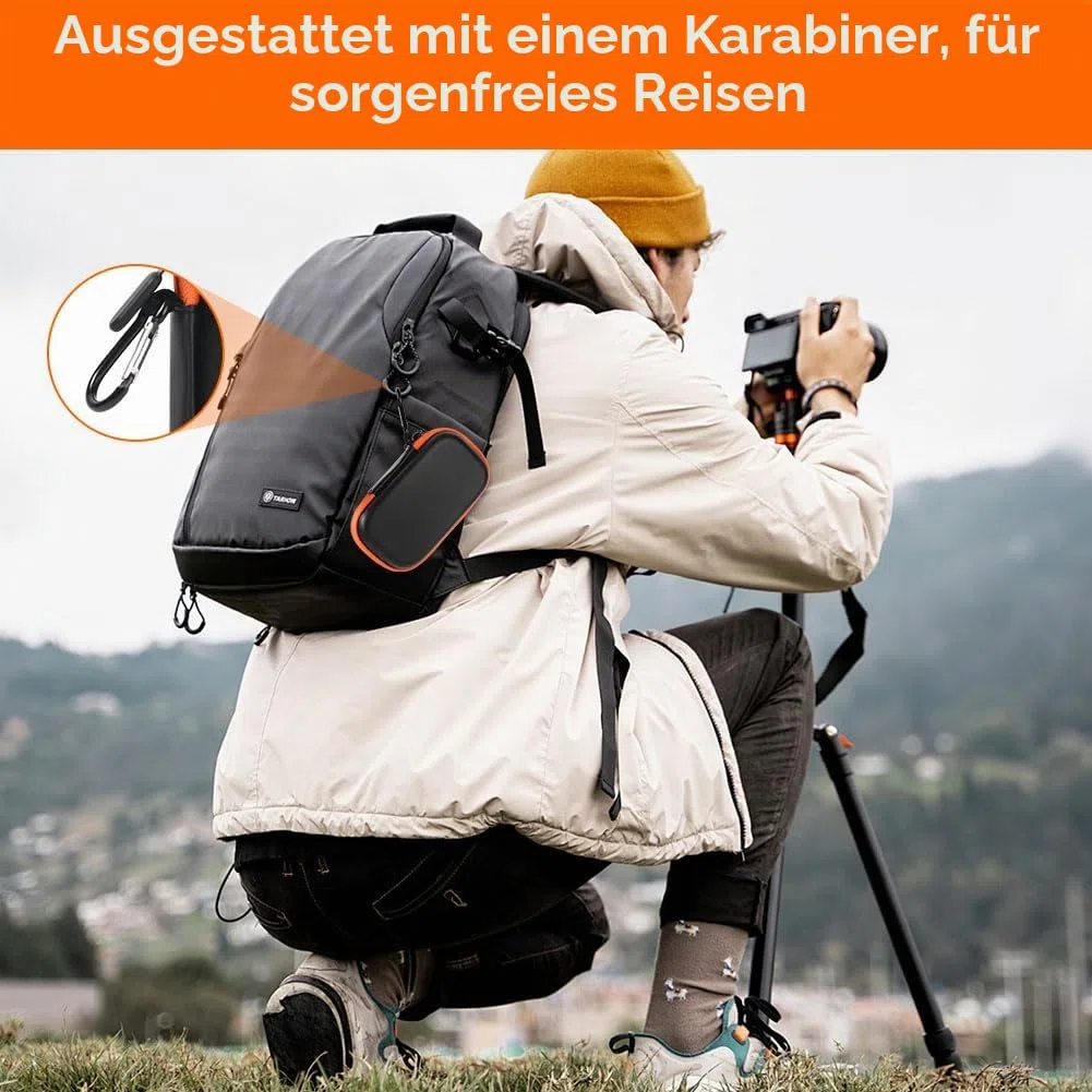 Tasche Hülle für SanDisk Extreme PRO/Extreme Portable SSD 128GB 500GB 1TB 2TB, Wasserdicht Kabeltasche Reise Tragbarer Hart Etui Case für Externe Festplatte Micro SD Karte, Orange