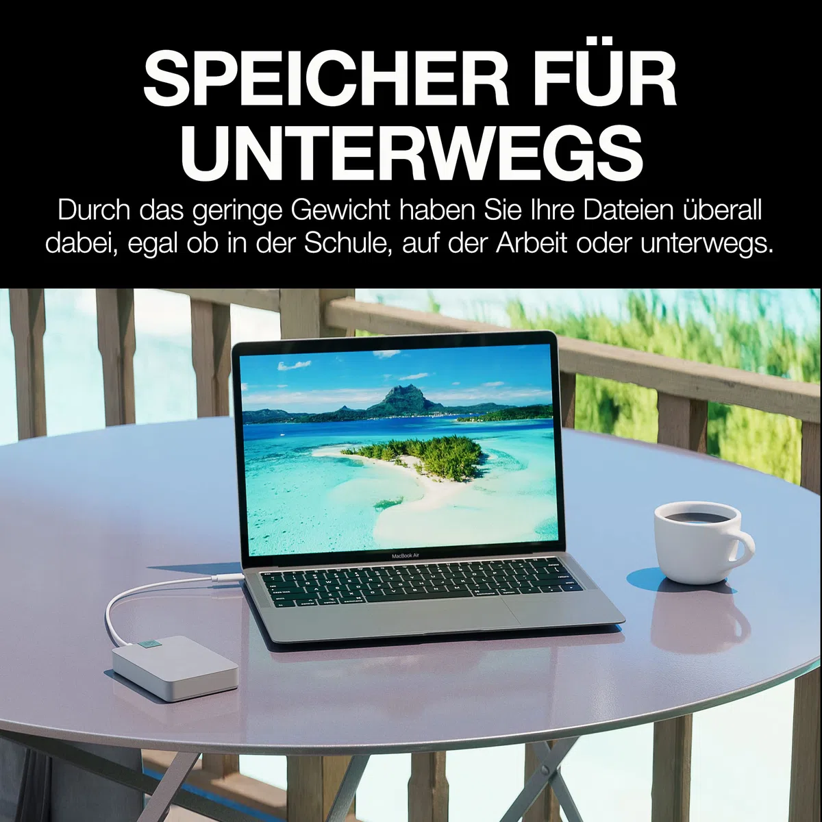 Seagate Ultra Touch 5TB externe Festplatte, 2.5 Zoll, USB-C & USB 3.0, Rescue Service (STMA5000400)