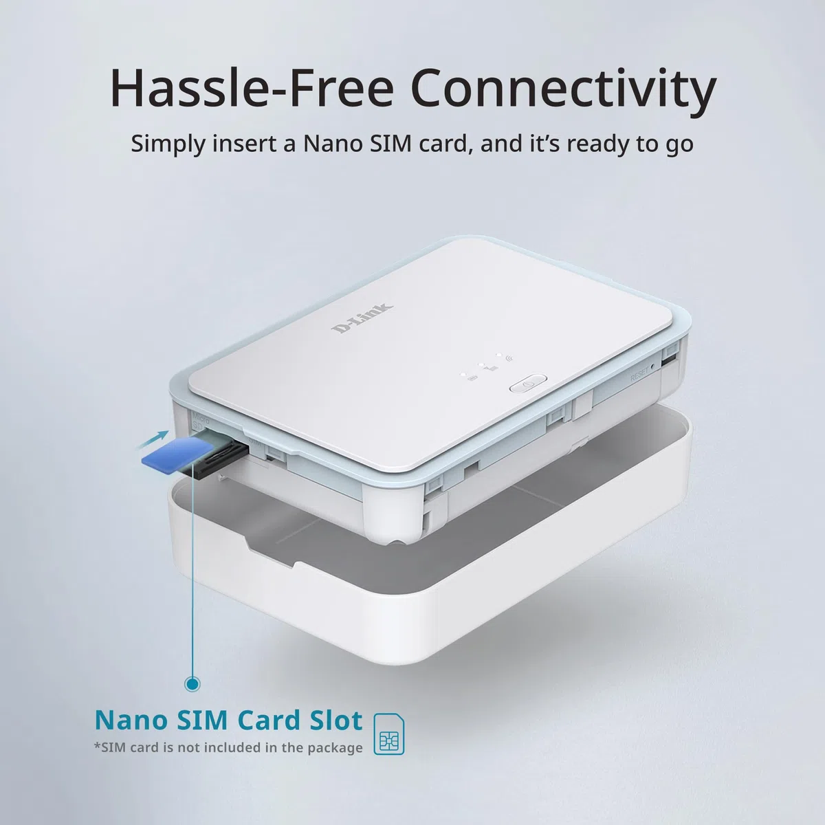 D-Link 5G NR AX3000 Mobiler Wi-Fi 6 Router (DBR-330-G) – Bis zu 4,67 Gbit/s 5G, Dual-Band AX3000, 5260-mAh-Akku, 32 Geräte, MicroSD-Freigabe, USB-C, Tragbarer 5G-Hotspot