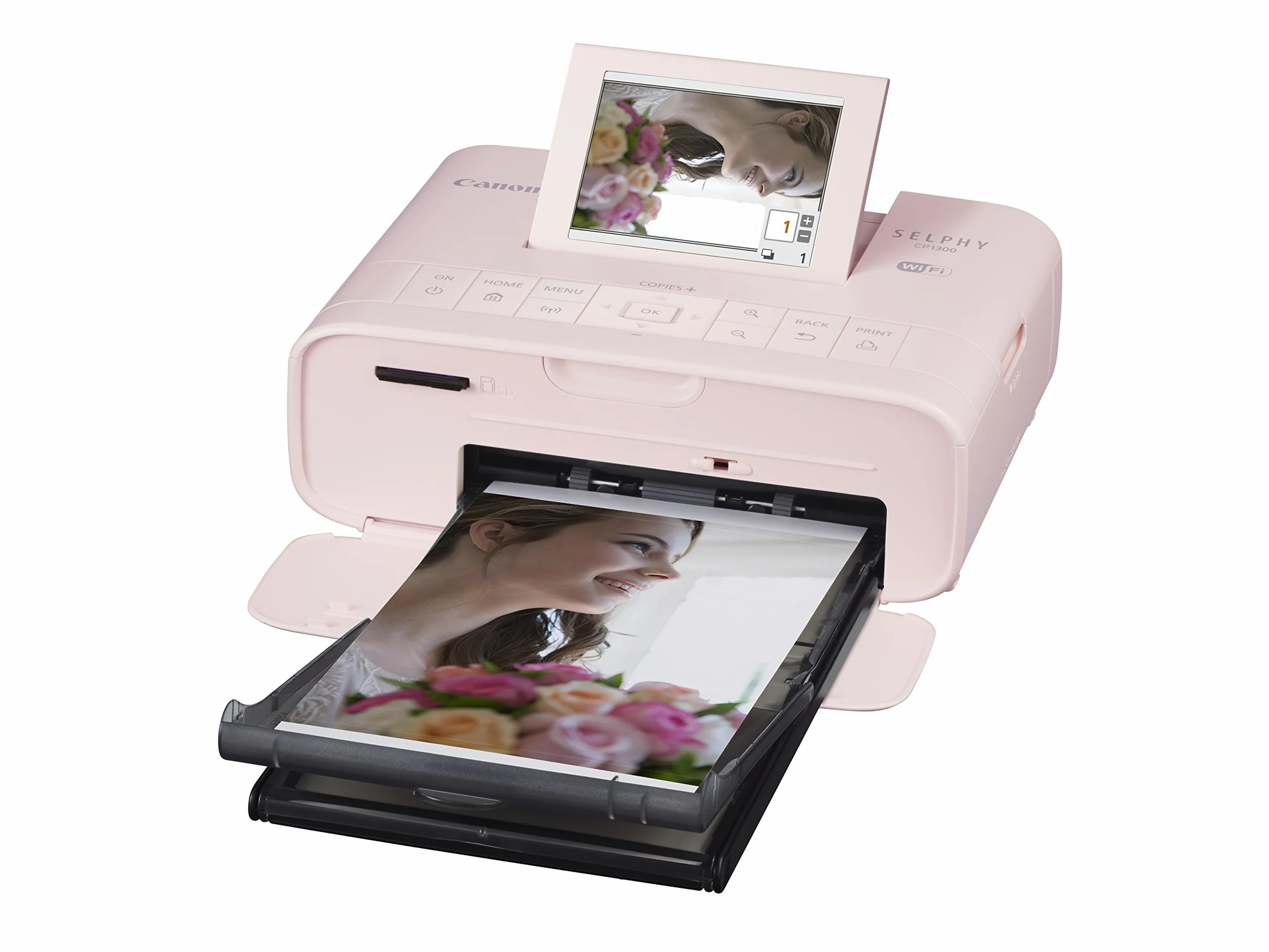Canon SELPHY CP1300 Compact Photo Printer - Pink