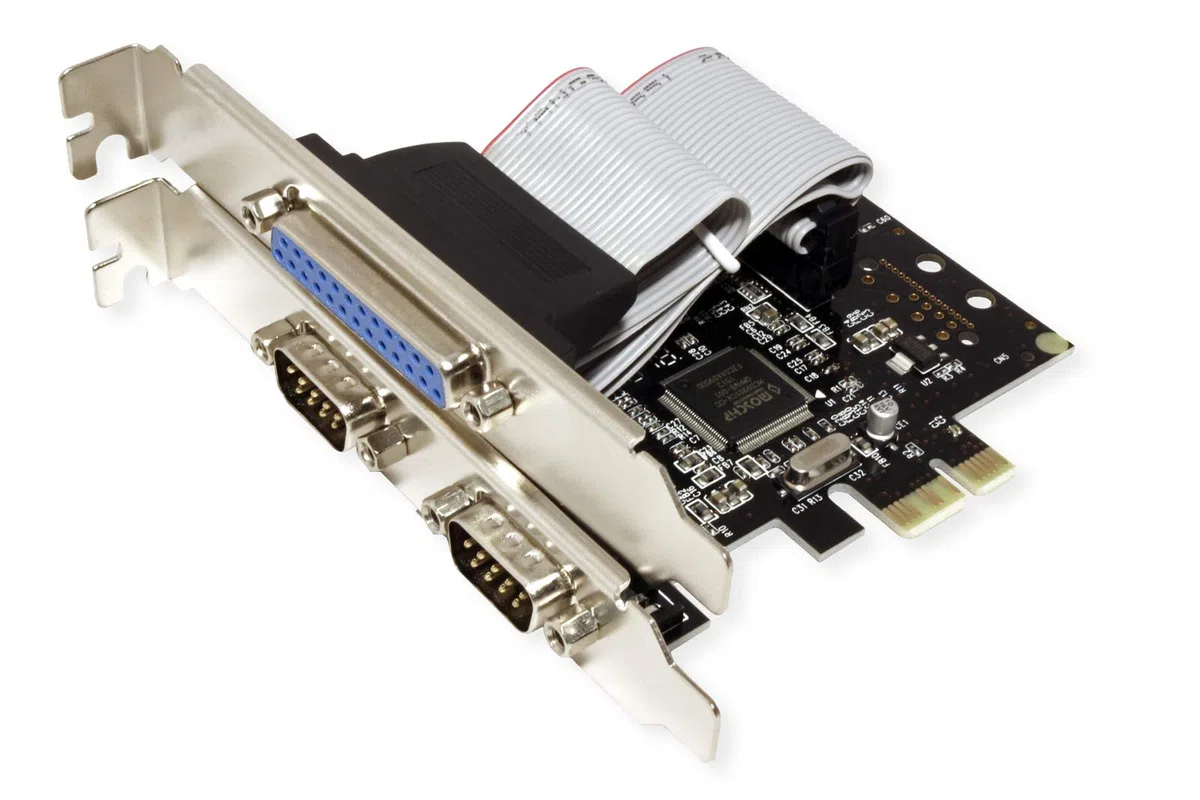 VALUE PCI-Express-Karte, 2X Seriell RS232, D-Sub 9, 1x Parallel EPP/ECP