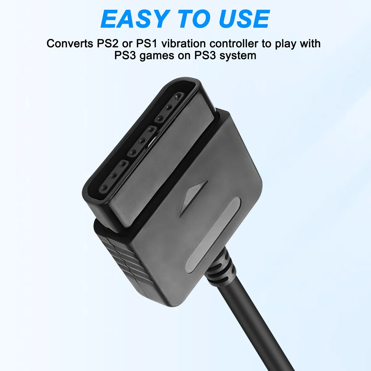 MEIRIYFA PS2 Controller auf USB Adapter Konverter Kabel Kompatibel mit PS2/PS3 Controller Gamepad auf PS3/PC Controller - 2Pack, 20cm