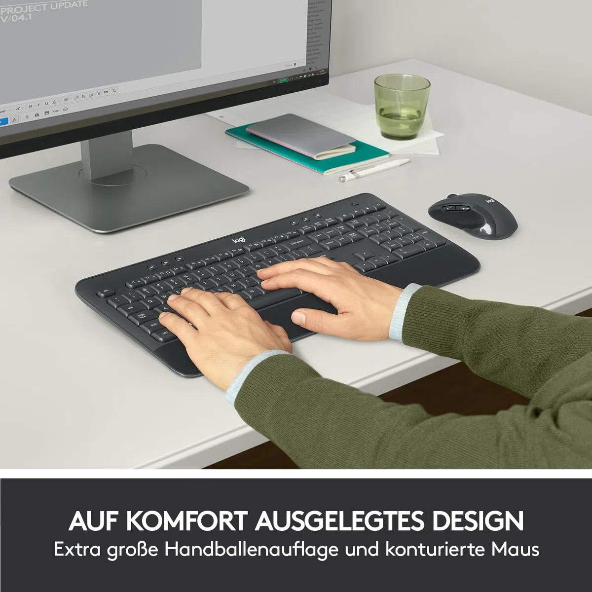 Logitech MK545 Advanced Tastatur-und-Maus-Set kabellos 2,4 GHz Deutsch