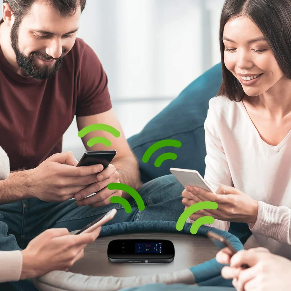 Zyxel 4G LTE-A Mobile WiFi Hotspot, Download-Geschwindigkeit bis zu 300 Mbit/s, Dual-Band WLAN für bis zu 32 Geräte, Akkulaufzeit für den ganzen Tag [LTE2566-M634]