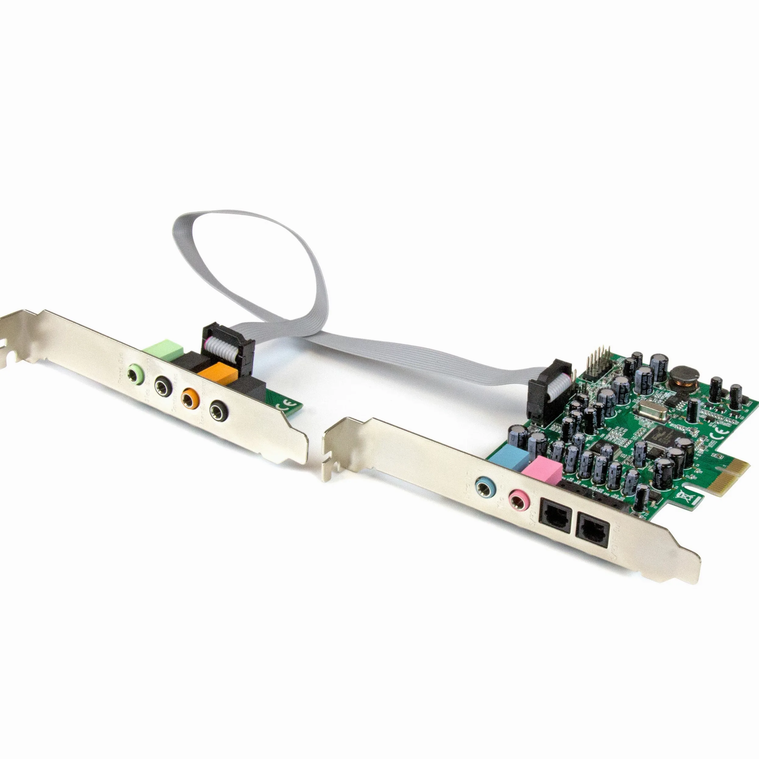 StarTech PEXSOUND7CH 7.1 Kanal PCI Express Soundkarte PCIe Sound Karte mit SPDIF optisches Kabel 24-bit 192KHz