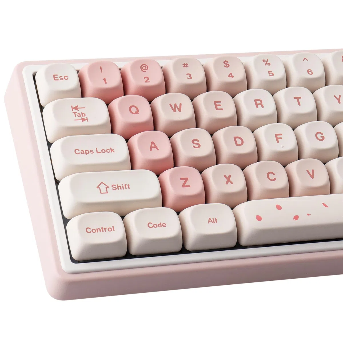 Sunzit PBT Pink Keycaps,143 Tasten Cute MOA Profile Dye Sublimation Custom Keycap Set für Cherry MX Switches ISO/ANSI UK Layout 104/87/74/61 60 Mechanische Gaming Tastatur