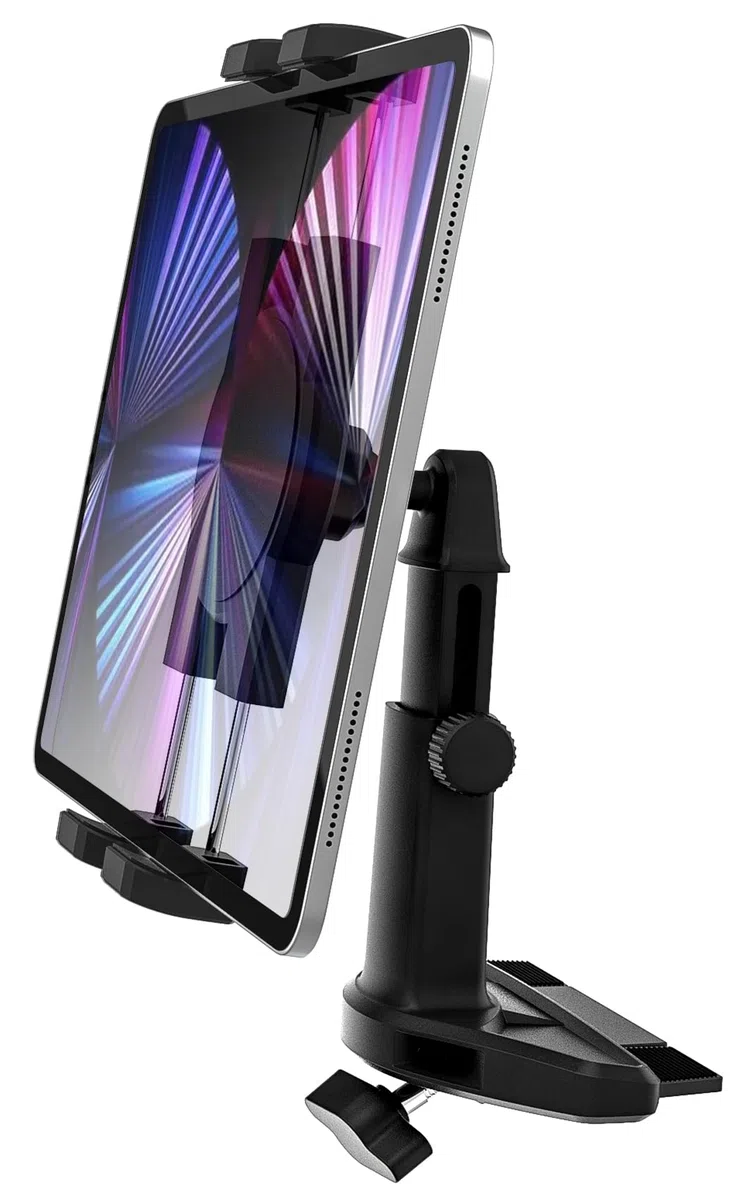 Oilcan Auto CD Schlitz Tablet Halterung, CD Player Tablet Autohalterung Vorne mit Upgrade-Teleskop-Arm, CD Slot Holder für iPad Pro Air Mini, Galaxy Tab, Kindle, iPhone 4-12.9" Handys & Tablets