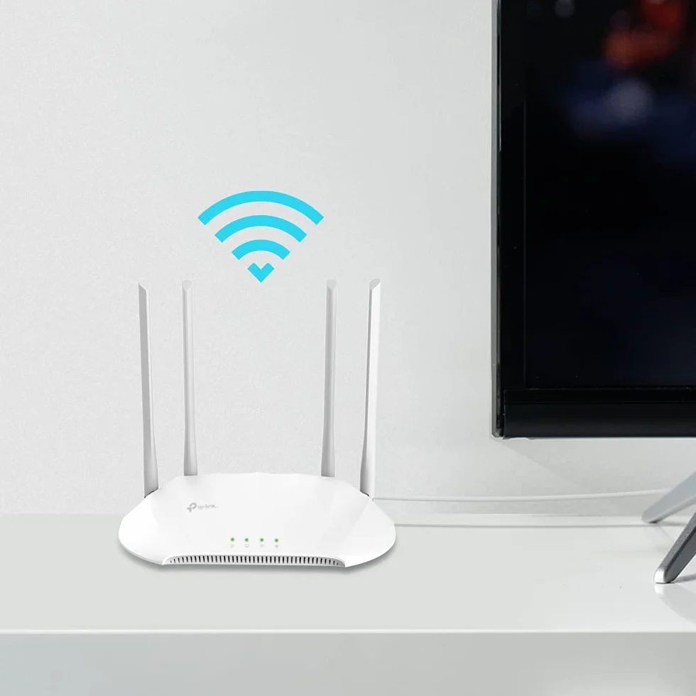 TP-Link TL-WA1201 WLAN Dualband Access Point 1267Mbit/s (867Mbit/s 5GHz + 400Mbit/s 2,4GH, Unterstützt Passive PoE, 4 fixierte Antennen) weiß