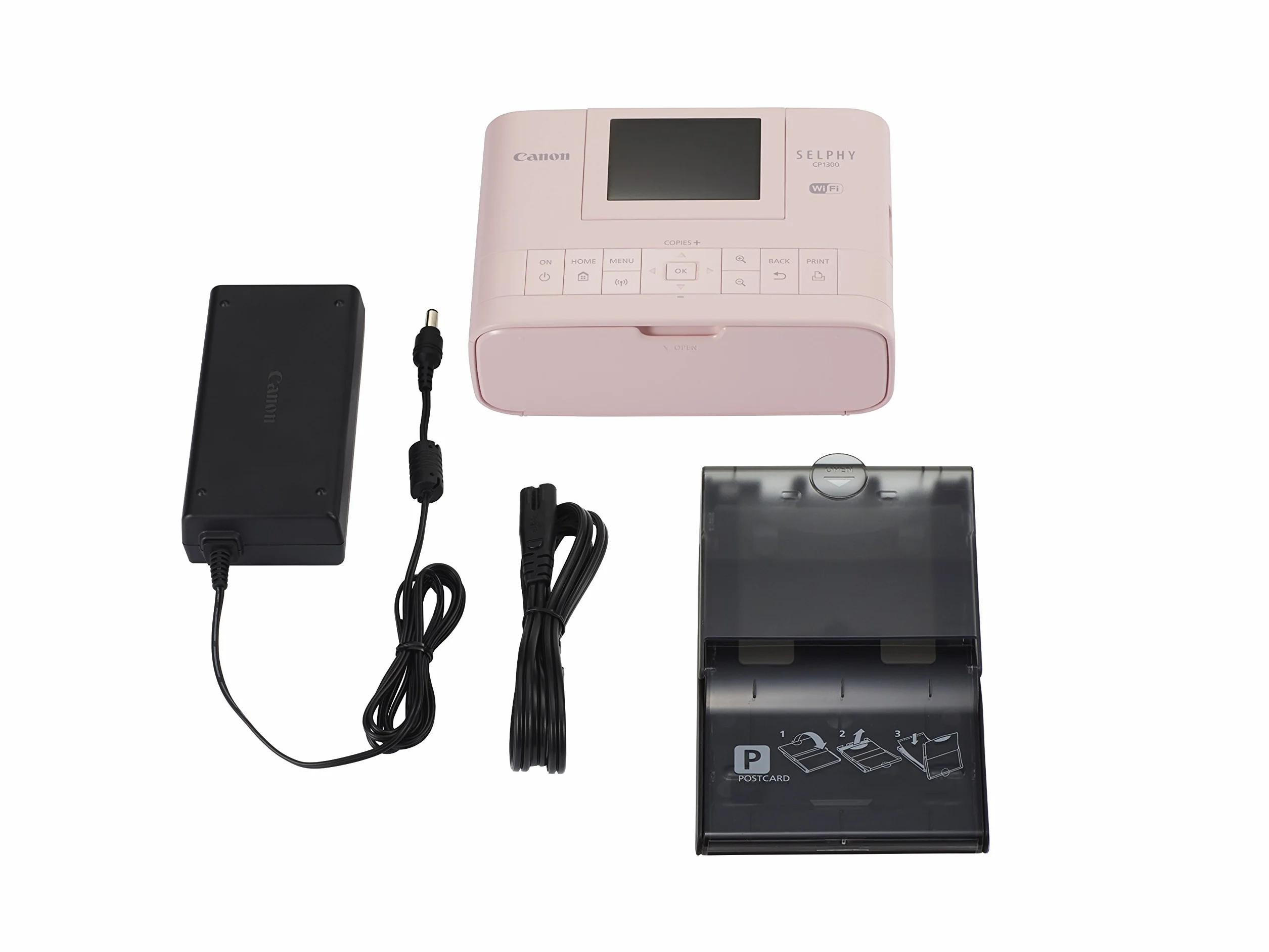 Canon SELPHY CP1300 Compact Photo Printer - Pink