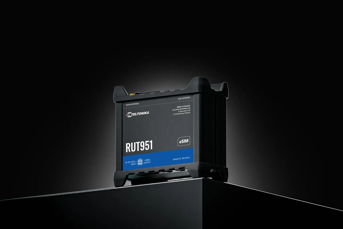 Teltonika RUT951 Industrial 4G LTE Router – Dual SIM, WAN Failover, Ethernet & Serial Interfaces, MEDIATEK Platform, RMS Ready