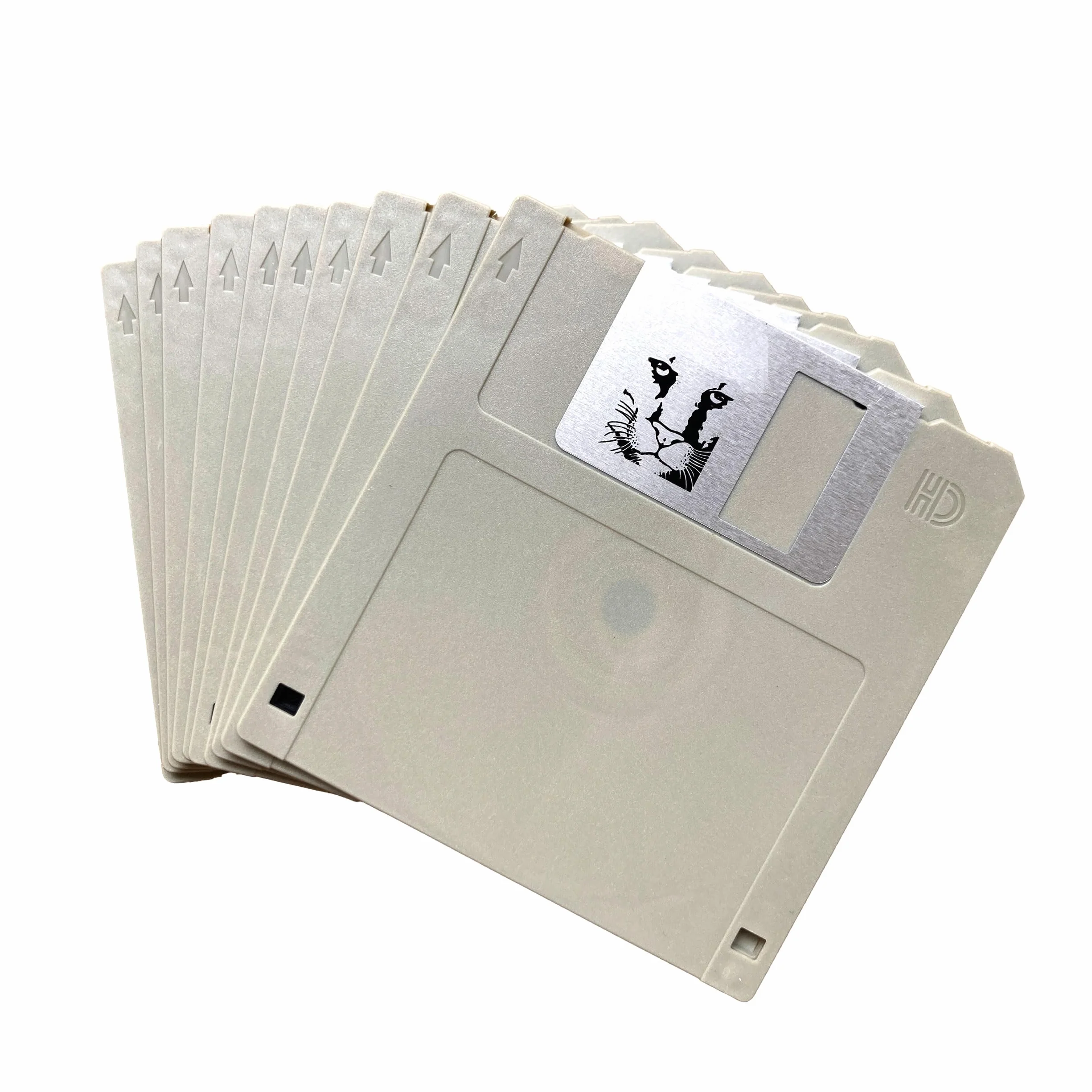 3,5 Zoll Floppy Disketten - 10er Pack (Mehrfarbig, 1,44 MB, Discontinuado)