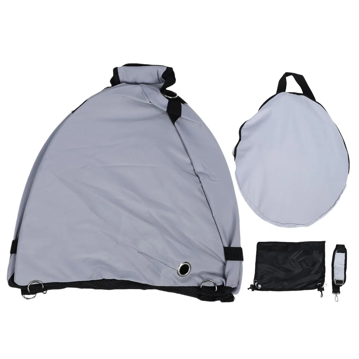 Srliya Sonnenschutz-Laptop-Zelt, Oxford-Stoff, Wasserfeste Laptop-Abdeckung mit Sichtschutzhaube, Faltbare -Haube für Outdoor-Aktivitäten