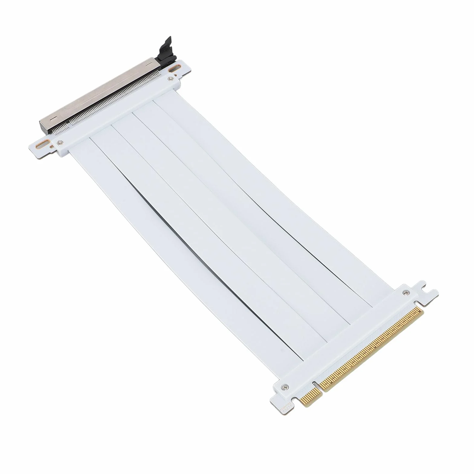 GPU PCIE 5.0 Riser -Kabel Langlebige GPU -Verlängerungskabel Kabel Adapter für AI Anwendungen und Wasserkühlsysteme PCB WEISE (20 cm)