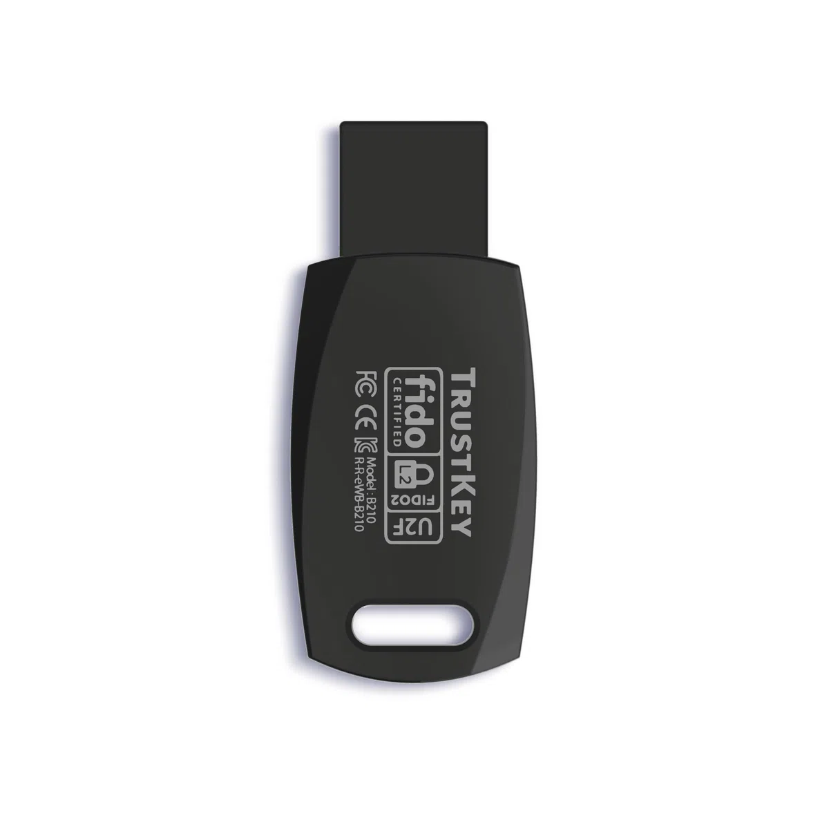Passkey-kompatibler Windows Hello FIDO2/U2F Fingerabdruck-Sicherheitsschlüssel mit USB-A-Anschluss – TrustKey B210H