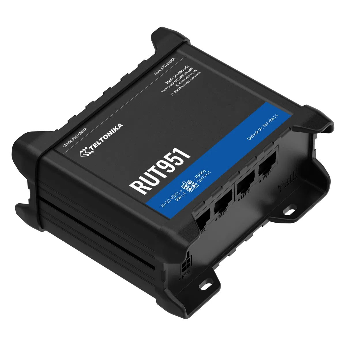 Teltonika RUT951 Industrial 4G LTE Router – Dual SIM, WAN Failover, Ethernet & Serial Interfaces, MEDIATEK Platform, RMS Ready