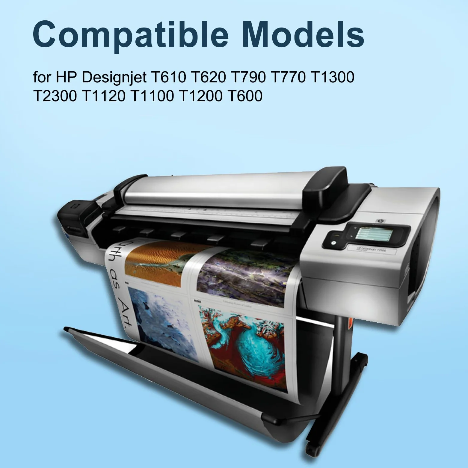 72 Druckkopf wiederaufbereitet kompatibel für HP 72 Druckkopf C9380A für HP Designjet T610 T620 T790 T770 T1300 T2300 T1120 T1100 T1200 T600 （PBK/GY）