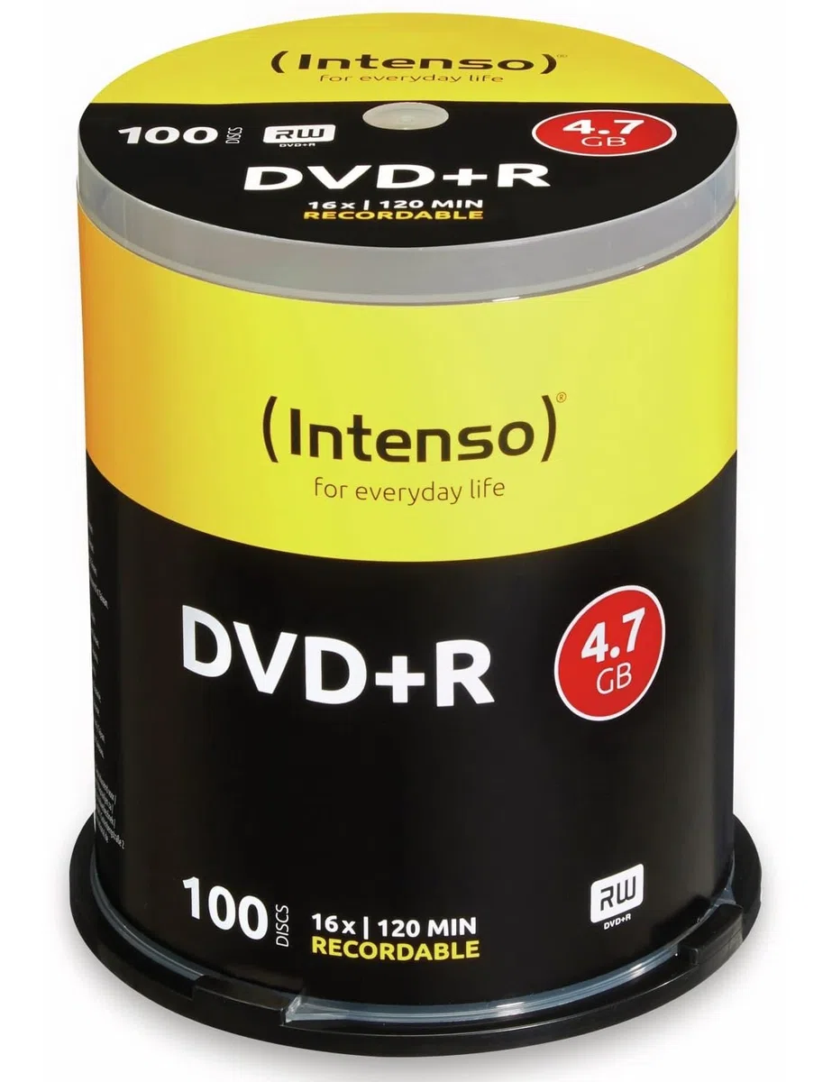 Intenso DVD+r 4,7 GB 100 Stück
