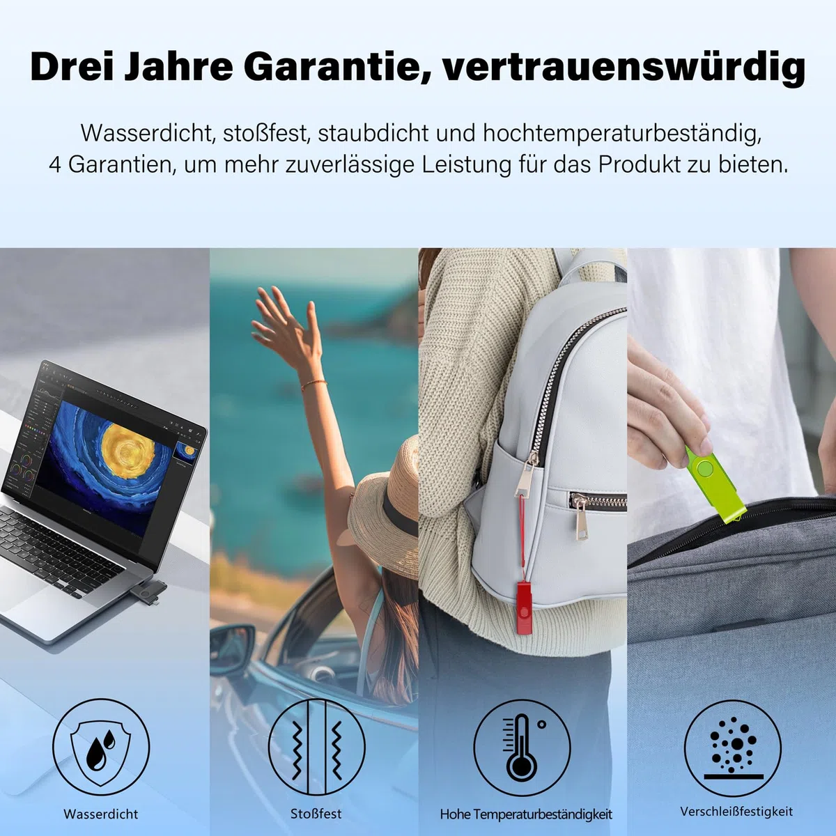 TEWENE USB C Stick 16GB 5er-Pack,USB Stick 2.0 für Phone und pad,Speicherstick für Handy 2 in 1(USB-C und USB-A),für Phone/Tablet/Android-Telefone und Computer.