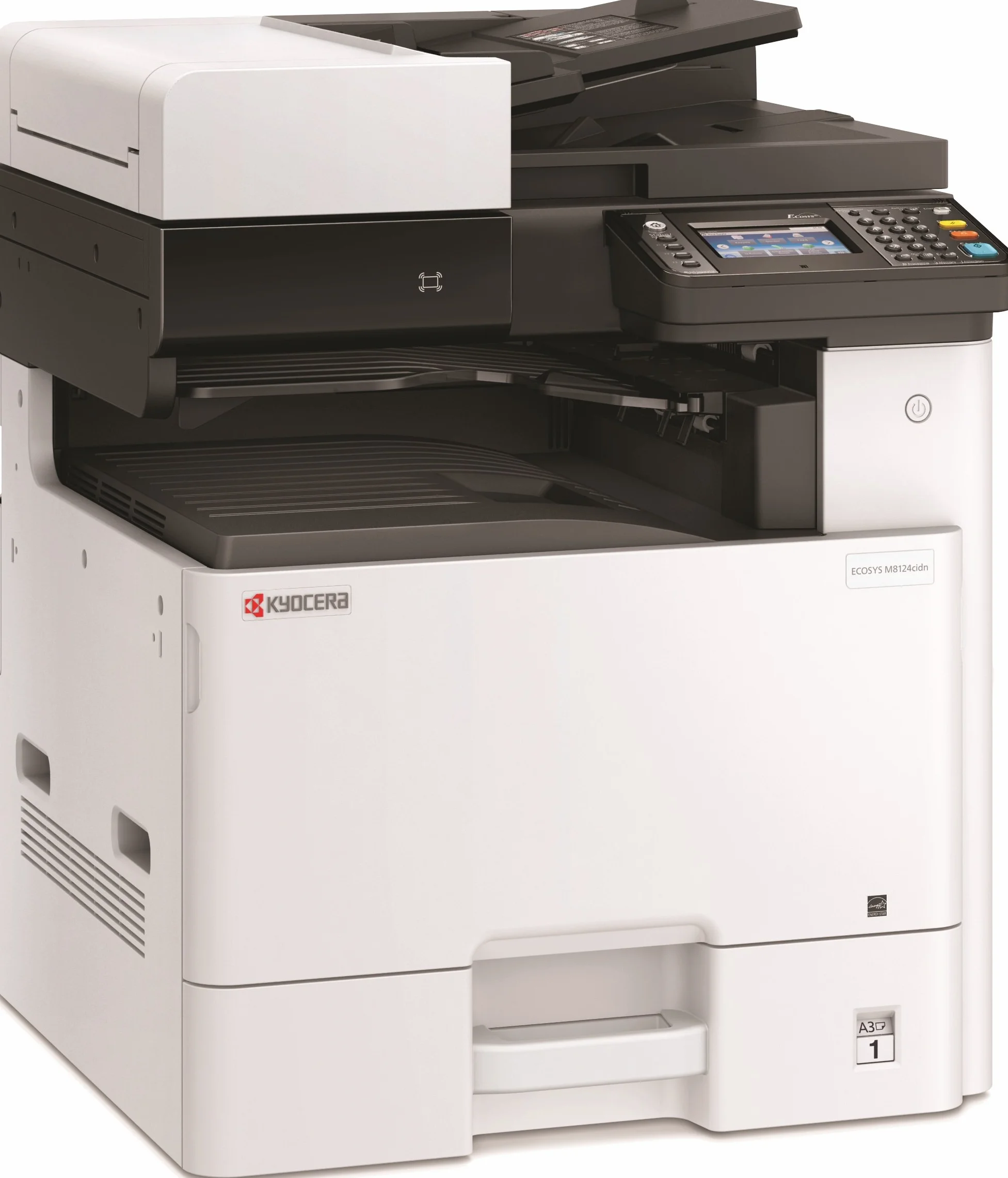 Kyocera Ecosys M8124cidn Farblaserdrucker Multifunktionsgerät: Drucker Scanner Kopierer, 24 Seiten pro Minute. Din A3 Drucker inkl. Mobile-Print-Unterstützung für Smartphone und Tablet