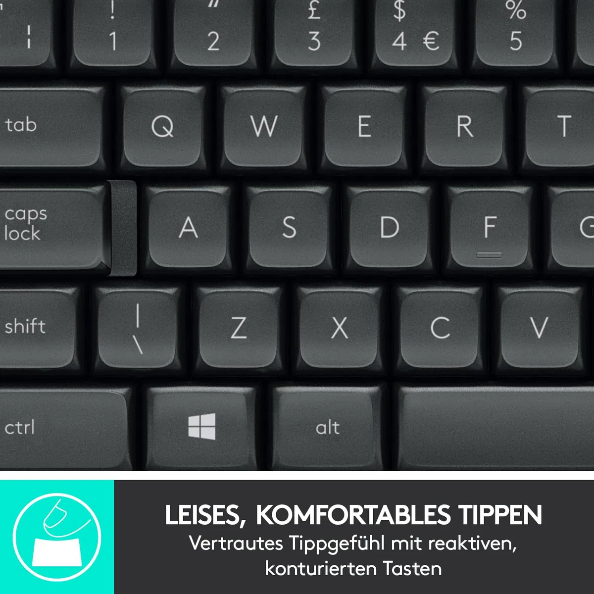 Logitech MK545 Advanced Tastatur-und-Maus-Set kabellos 2,4 GHz Deutsch