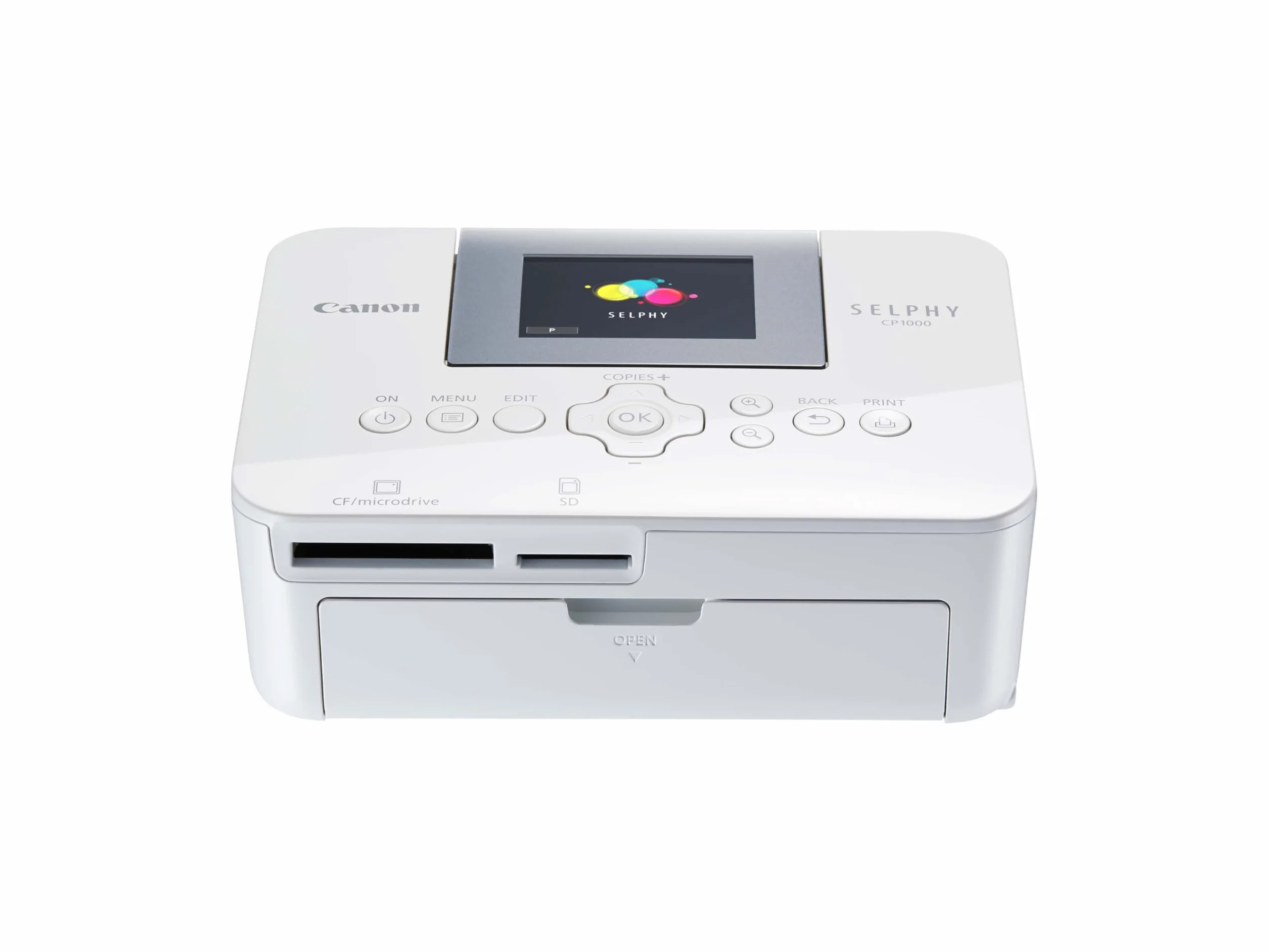 Canon SELPHY CP1000 Fotodrucker, Direktdruck von Kameras, Speicherkarten oder USB-Sticks, weiß