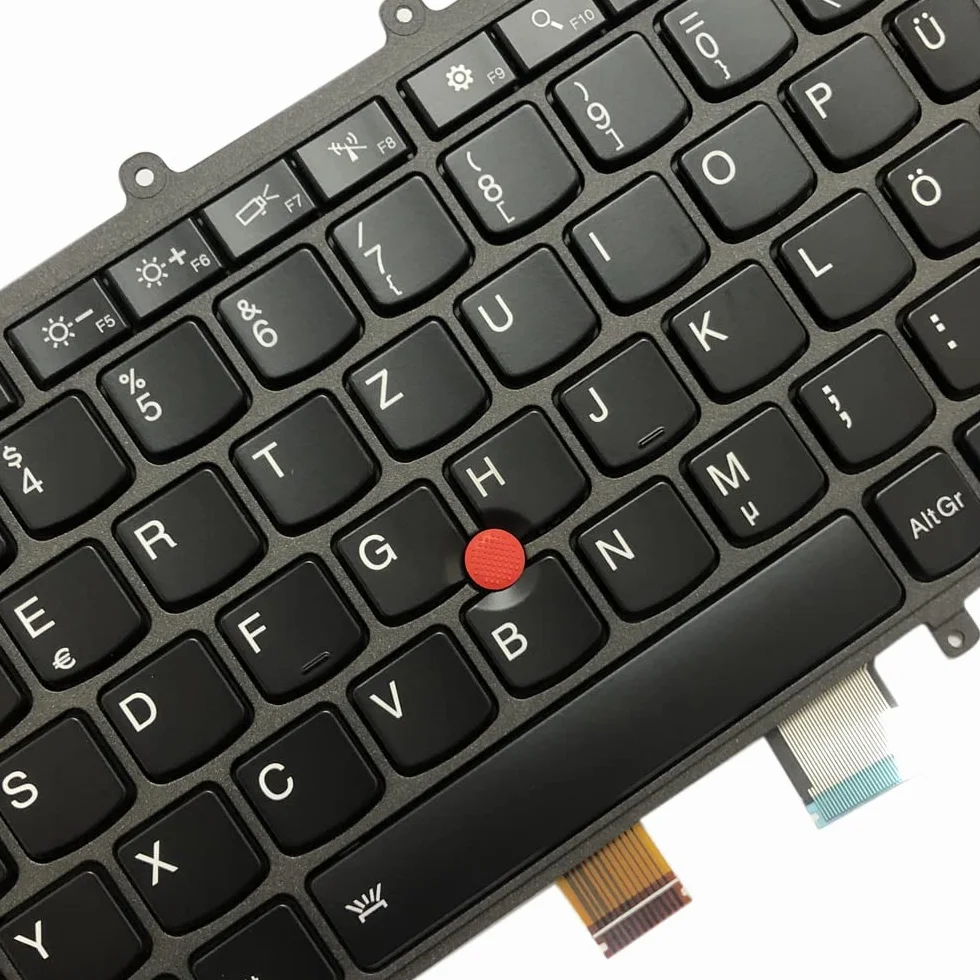 Gintai Ersatztaste Tastatur Deutsch Keyboard QWERTZ Backlit für Lenovo ThinkPad X230S, X240, X240S, X250, X260, X270, A275 04X0189 04X0227 0C43994 0C44032 CS13XBL-84D0 Backlit Hintergrundbeleuchtung