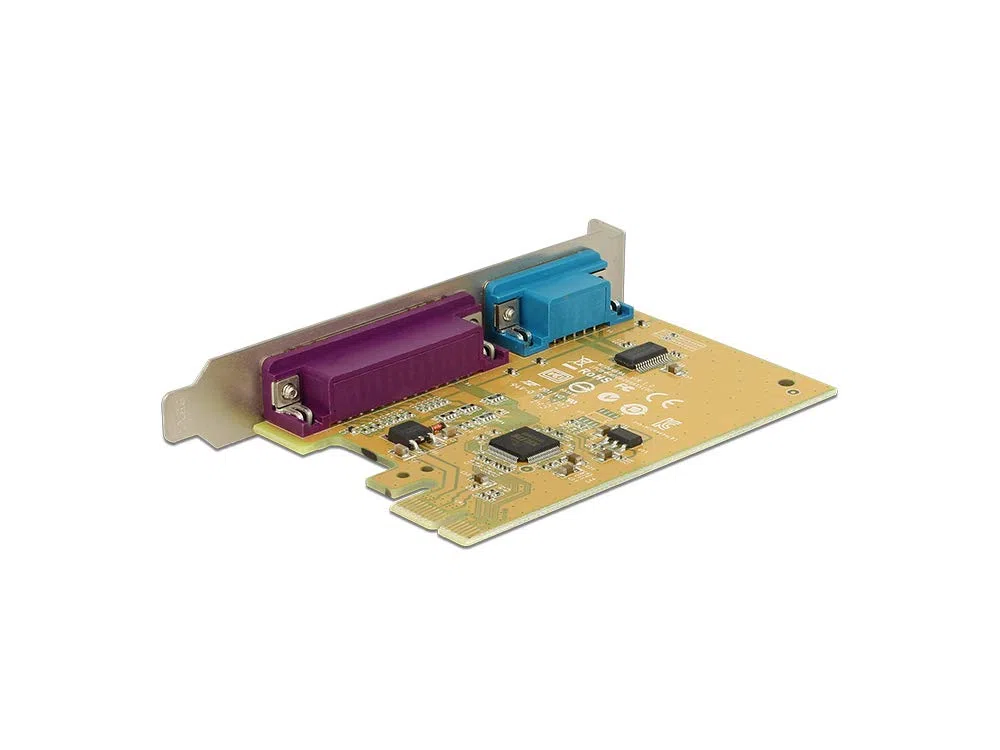Delock PCIe x1 Seriell 1x parallel 1x