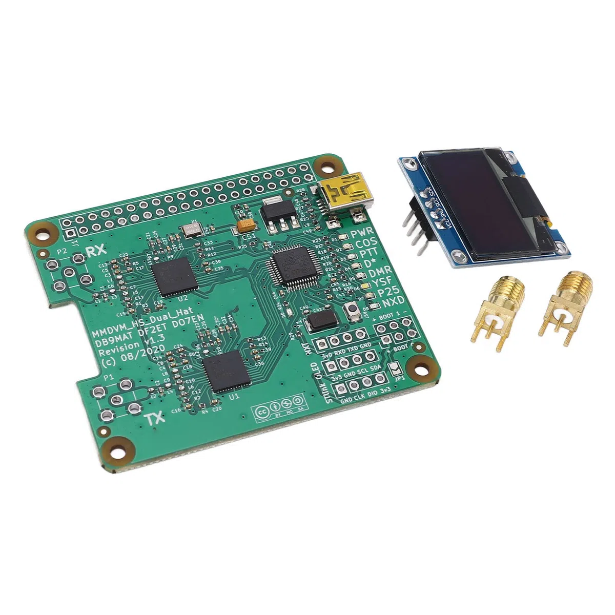 Mumusuki MMDVM Duplex Hotspot Board MMDVM Duplex Hotspot Board, Duplex Hotspot Modul Unterstützt USB Temperaturkompensiertes Kristall Duplex Hotspot Modul Computerkomponenten für