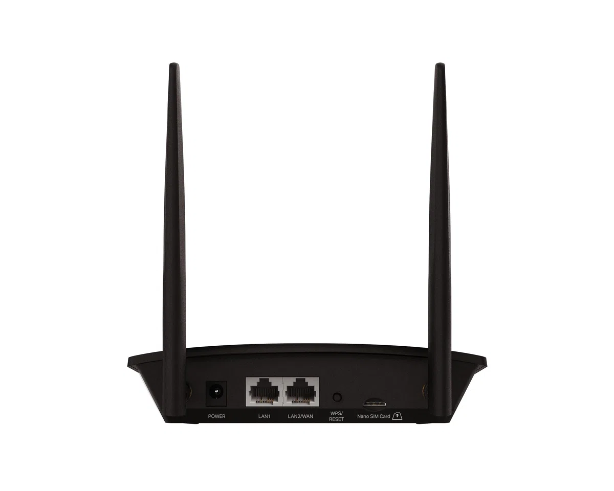 TP-Link TL-MR100 LTE Router, 4G Router unterstützt SIM Karten, 4G Cat4 bis zu 150 Mbit/s, WLAN 2.4GHz N300, 2X 100 Mbps Ports, Plug and Play, bis zu 32 Geräte, Kindersicherung, Gast-Netzwerk